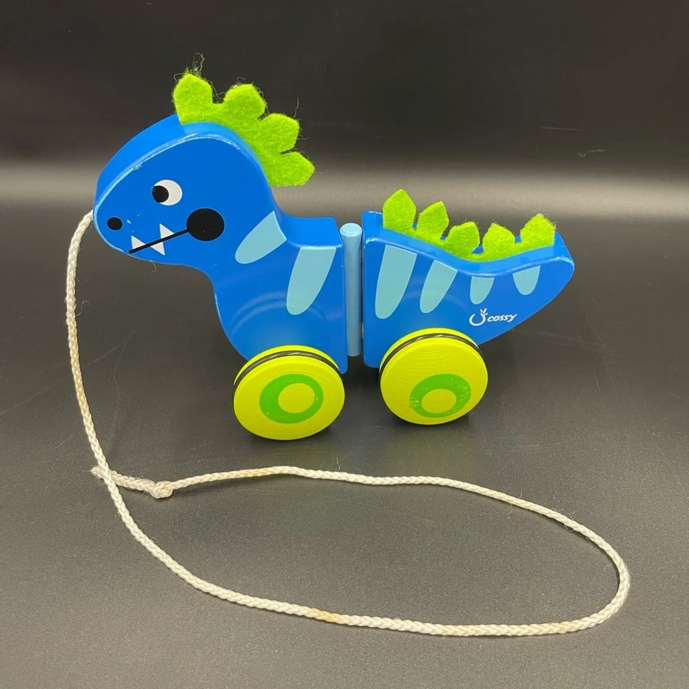 Cossy wooden Dinosaur pull along wooden Toys